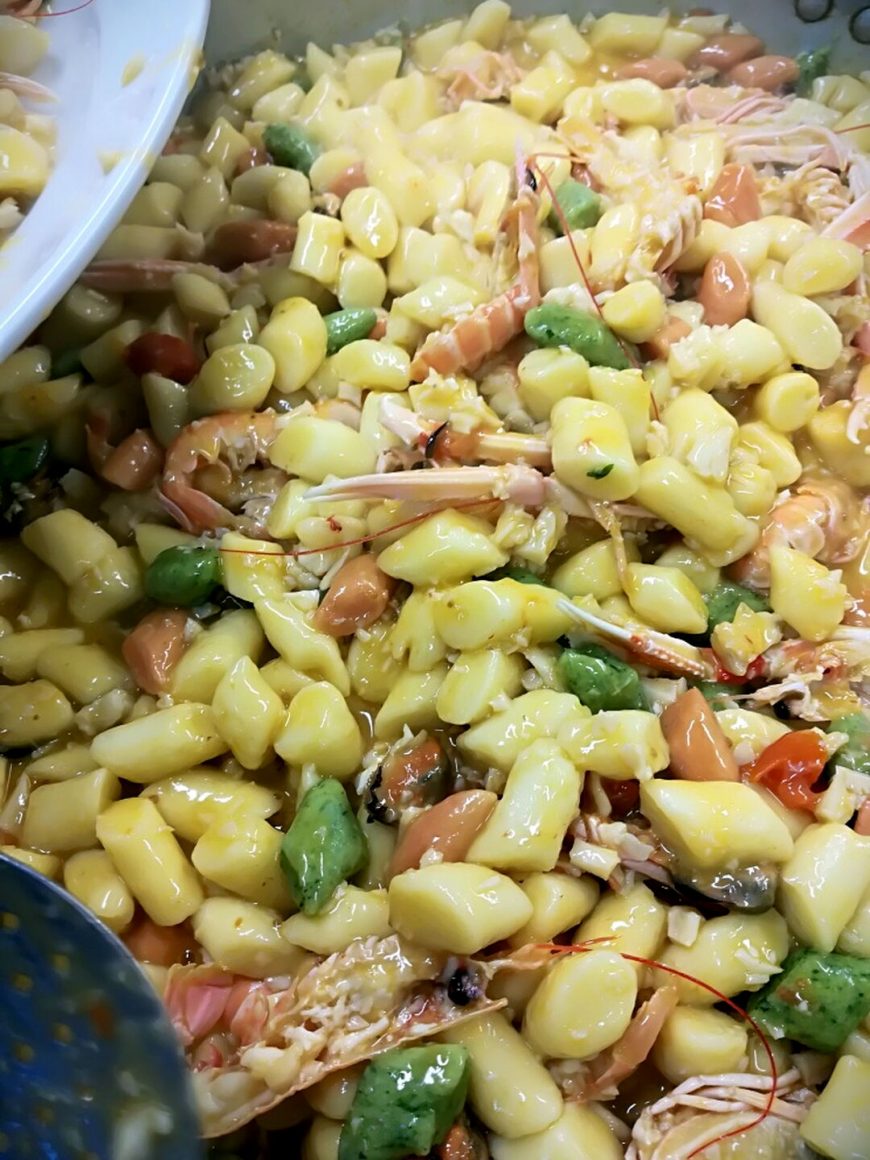 Gnocchi Ai Frutti Di Mare Ristorante Chalet Lido Nordest Ristorante Di Pesce Pizzeria Spiaggia Mare Grottammare San Benedetto Del Tronto Ascoli Piceno Marche 1