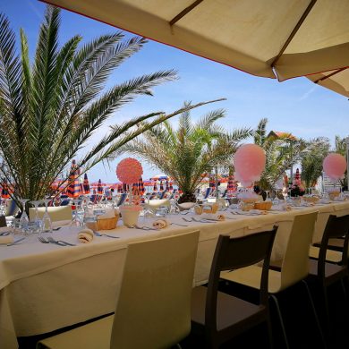 La Prima Comunione Davanti Al Mare Ristorante Chalet Lido Nordest Ristorante Di Pesce Pizzeria Spiaggia Mare Grottammare San Benedetto Del Tronto Ascoli Piceno Marche