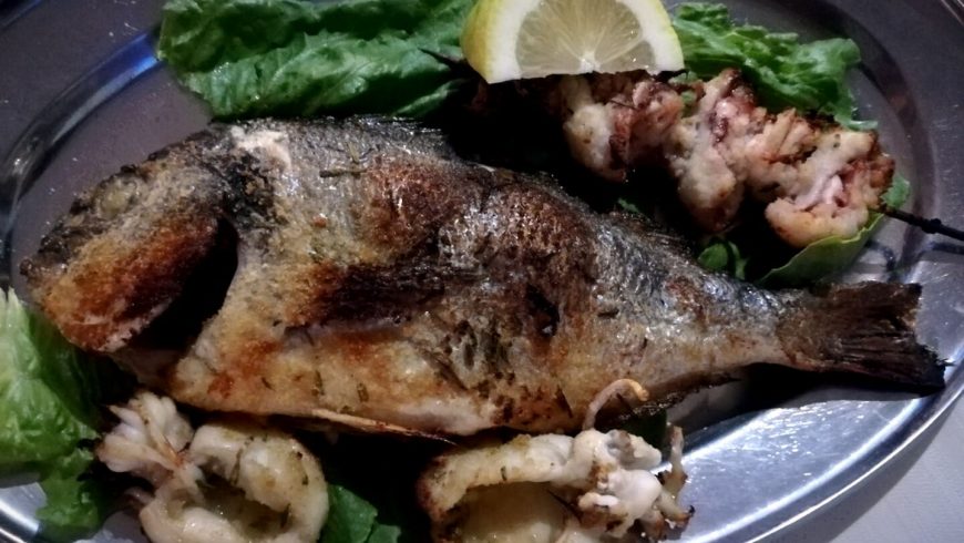 Orata Totanelli E Seppioline Grigliate Ristorante Chalet Lido Nordest Ristorante Di Pesce Pizzeria Spiaggia Mare Grottammare San Benedetto Del Tronto Ascoli Piceno Marche 1