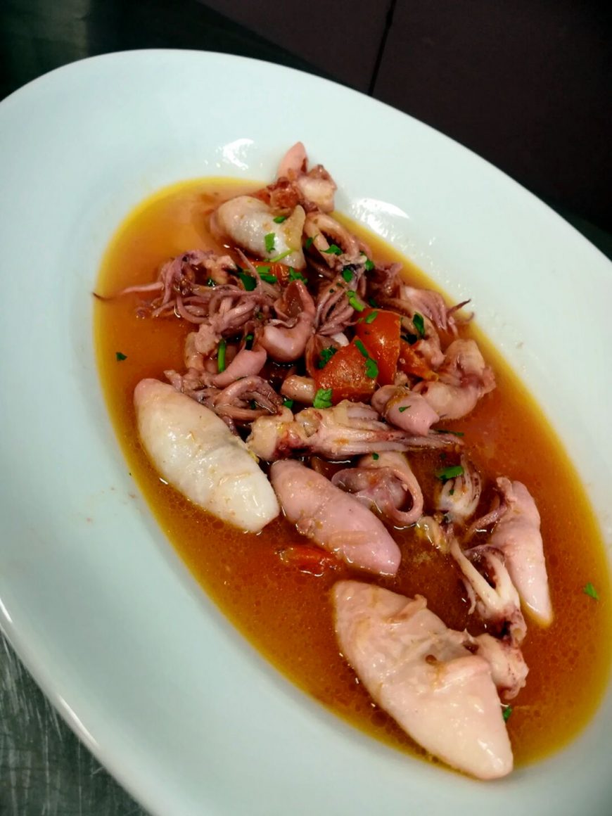 Seppioline All’arrabbiata Ristorante Chalet Lido Nordest Ristorante Di Pesce Pizzeria Spiaggia Mare Grottammare San Benedetto Del Tronto Ascoli Piceno Marche 1