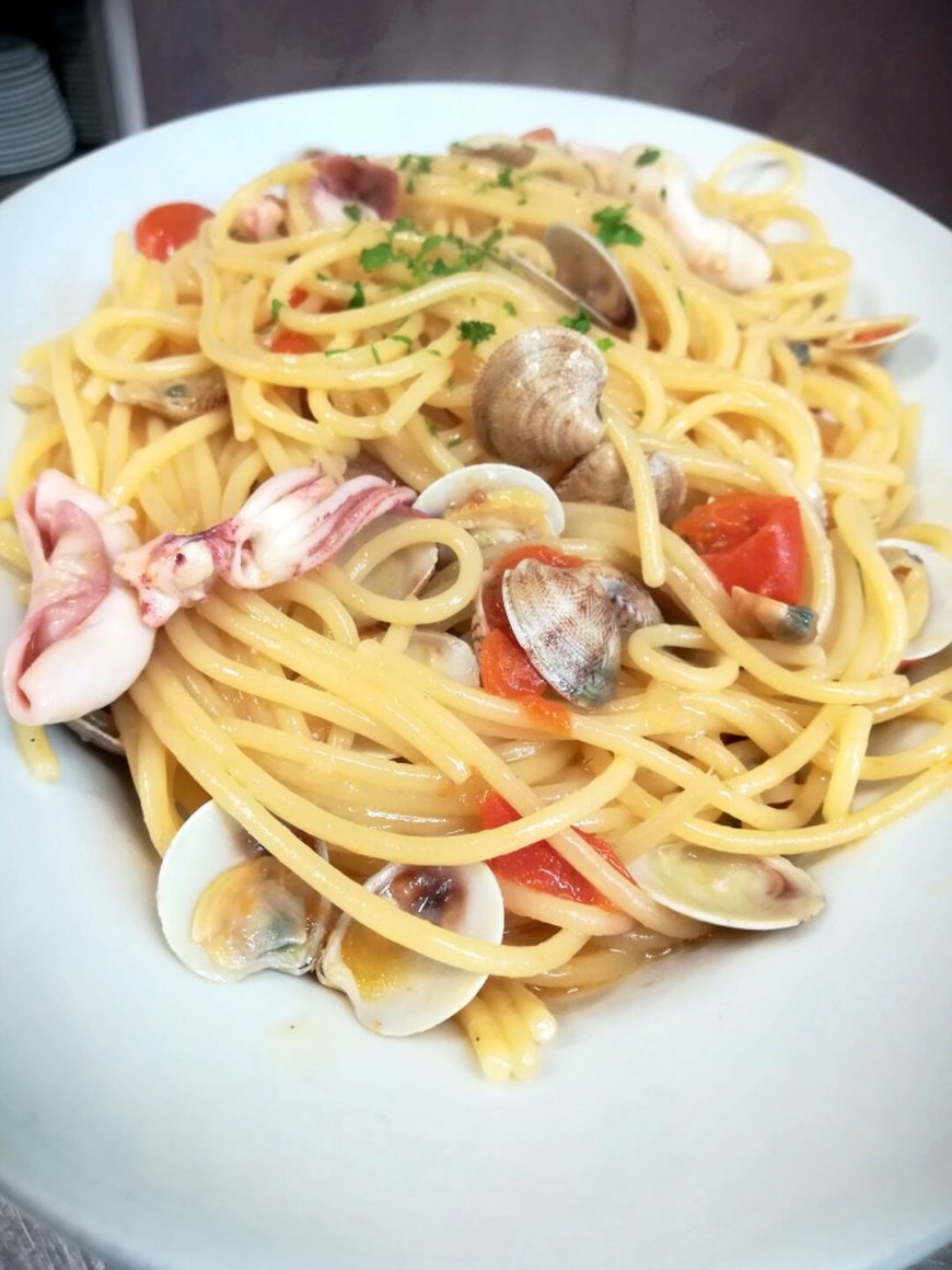 Spaghetto Alla Vongole E Totanelli Ristorante Chalet Lido Nordest Ristorante Di Pesce Pizzeria Spiaggia Mare Grottammare San Benedetto Del Tronto Ascoli Piceno Marche 1