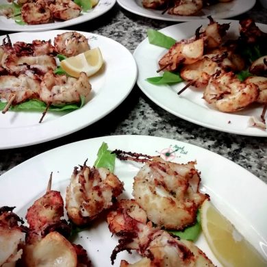Spiedini Alla Griglia Ristorante Chalet Lido Nordest Ristorante Di Pesce Pizzeria Spiaggia Mare Grottammare San Benedetto Del Tronto Ascoli Piceno Marche 1