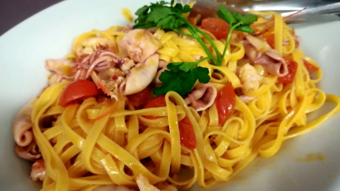 Tagliatelle Con Totanelli Ristorante Chalet Lido Nordest Ristorante Di Pesce Pizzeria Spiaggia Mare Grottammare San Benedetto Del Tronto Ascoli Piceno Marche 1