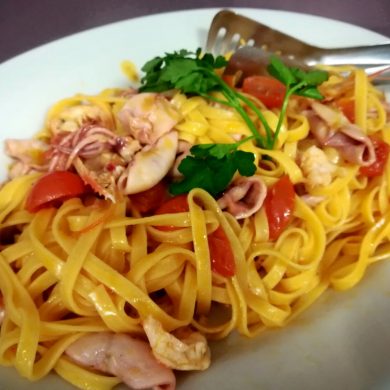 Tagliatelle Con Totanelli Ristorante Chalet Lido Nordest Ristorante Di Pesce Pizzeria Spiaggia Mare Grottammare San Benedetto Del Tronto Ascoli Piceno Marche 1